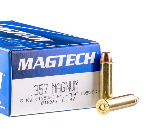 50 Rounds of .357 Mag Ammo by Magtech - 125gr FMJ FN