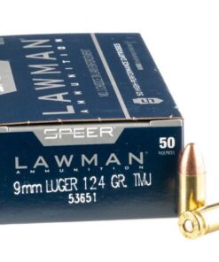 1000 Rounds of 9mm Ammo by Speer Lawman - 124gr TMJ