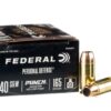 20 Rounds of .40 S&W Ammo by Federal Punch - 165gr JHP