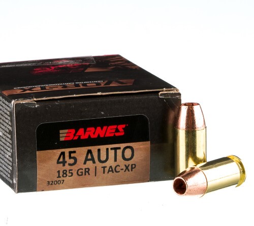20 Rounds of .45 ACP Ammo by Barnes VOR-TX - 185gr TAC-XP