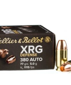 1000 Rounds of .380 ACP Ammo by Sellier & Bellot XRG Defense - 77gr SCHP