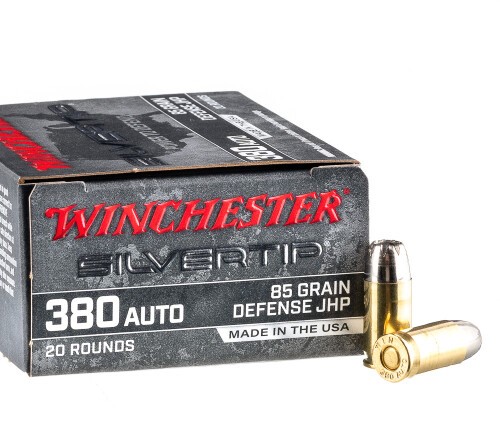 200 Rounds of .380 ACP Ammo by Winchester Silvertip - 85gr JHP