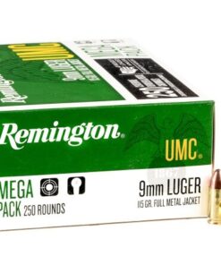1000 Rounds of 9mm Ammo by Remington - 115gr FMJ
