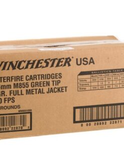 1000 Rounds of 5.56x45 Ammo by Winchester USA - 62gr FMJ M855