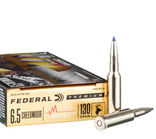 20 Rounds of 6.5 Creedmoor Ammo by Federal - 130gr Terminal Ascent