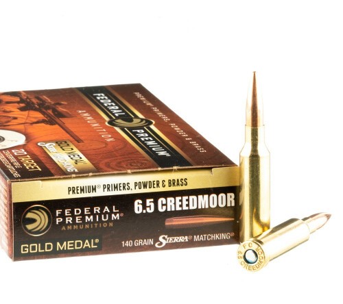 20 Rounds of 6.5 Creedmoor Ammo by Federal Gold Medal - 140gr MatchKing HPBT