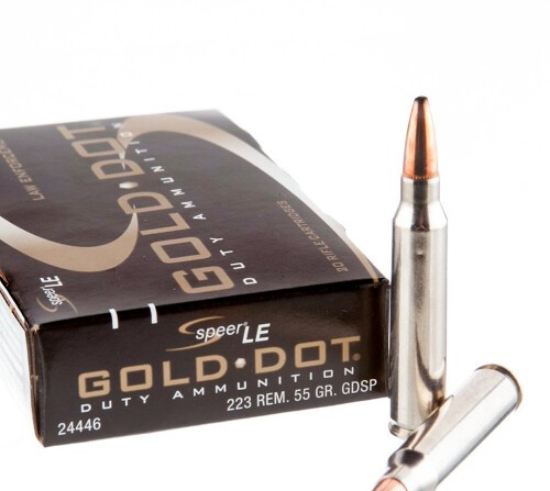 500 Rounds of .223 Ammo by Speer Gold Dot LE - 55gr SP