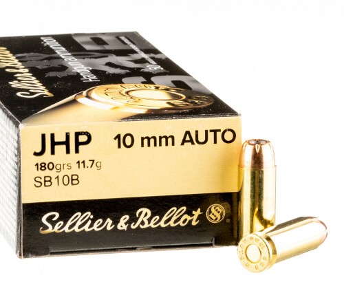 50 Rounds of 10mm Ammo by Sellier & Bellot - 180gr JHP