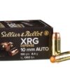 25 Rounds of 10mm Ammo by Sellier & Bellot XRG Defense - 130gr SCHP