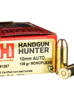 20 Rounds of 10mm Ammo by Hornady Handgun Hunter - 135gr MonoFlex