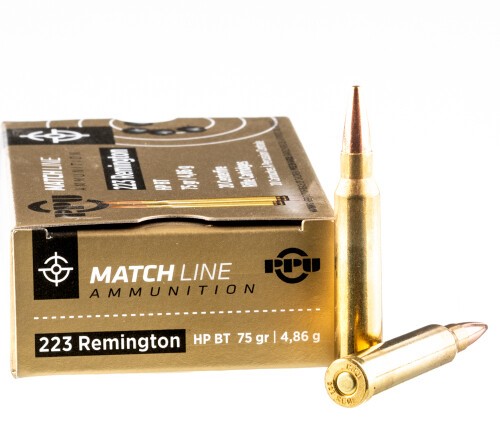 20 Rounds of .223 Ammo by Prvi Partizan - 75gr HPBT Match