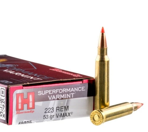 200 Rounds of .223 Ammo by Hornady Superformance Varmint - 53gr Polymer Tipped