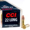 100 Rounds of .22 Long Ammo by CCI - 29gr CPRN