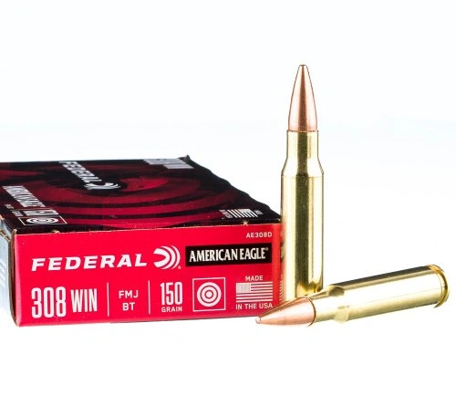 500 Rounds of .308 Win Ammo by Federal - 150gr FMJBT